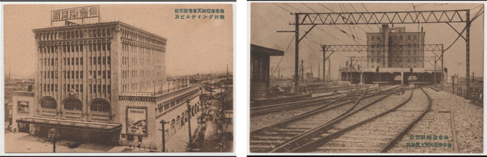 天神橋駅絵はがき